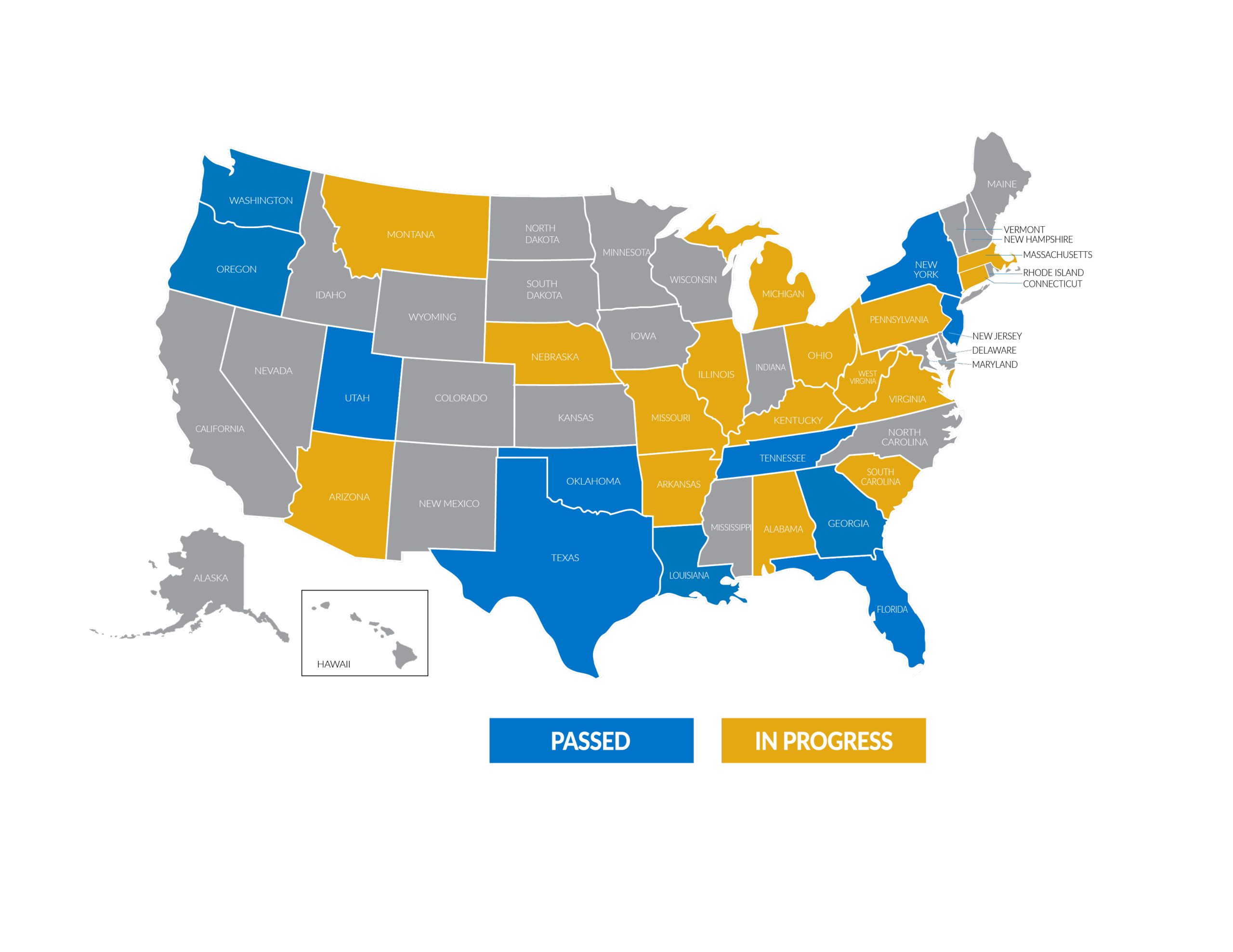 Alyssa's Law Map 2025